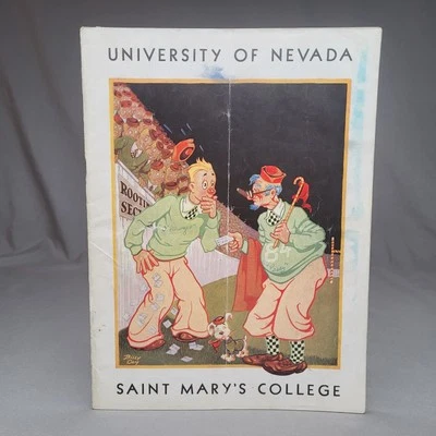 1932 Nevada vs St Marys Football Program Wolfpack Galloping Gaels University CA - Image 1 of 4
