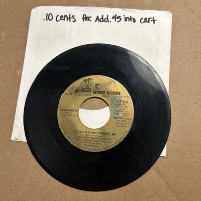 Dean Martin In The Chapel In Moonlight/Little Ole wine drinker me back to back - Image 1 of 4