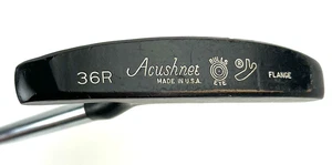 Vintage Titleist Acushnet Bullseye Flange 36R Black Putter 36" Originalgriff RH - Bild 1 von 13