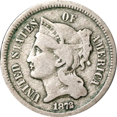 1872 Three (3) Cent Nickel - Image 1 of 2