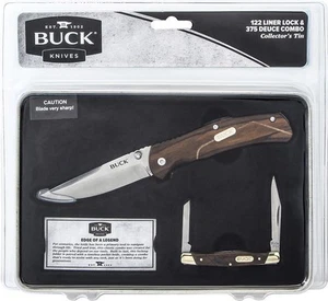 Buck knives Pocket Knife Como 375, 122 Folder with clip Collector's Set in tin - Picture 1 of 3