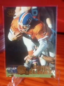 JOHN ELWAY BRONCOS 1997 PACIFIC CROWN COLLECTION FOOTBALL CARD #117 Gold - Picture 1 of 2