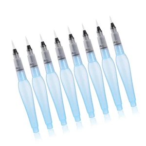 8 piezas bolígrafos de pincel de acuarela, bolígrafos de pincel de agua recargables de primera calidad a prueba de fugas... - Imagen 1 de 8