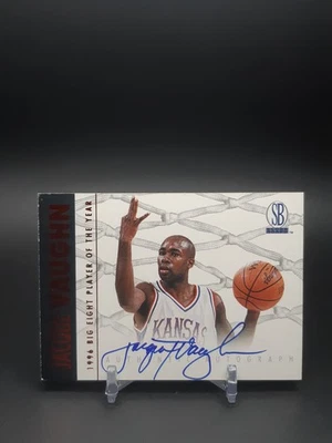 1997 Score Board Authentic Auto Red Foil Jacque Vaughn Rookie Auto RC - Image 1 of 2