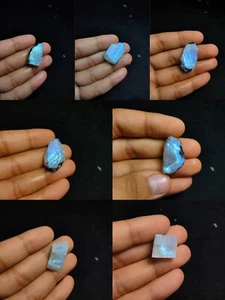 Exquisitas rebanadas de piedra lunar arco iris - Colección de piedras preciosas raras - Imagen 1 de 12
