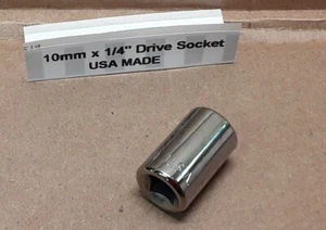 1/4" Drive Socket 10mm  USA Made  NEW! - Picture 1 of 5