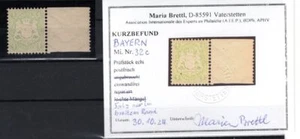 Bayern 32c FARBE ** MNH POSTFRISCH+gepr. BEFUND 75EUR (BA4377 - Bild 1 von 1