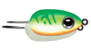 VMC Tear Drop Jig 1/8 oz - Glow Green Fire UV - Ice Fishing Lure - Picture 1 of 1