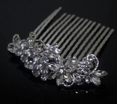 New hair comb bridal wedding crystal rhinestone hair accessories ha3293 - Image 1 of 4