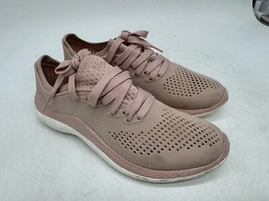 Crocs Literide 360 Pacer Sneakers Women's Pale Pink Lace-Up Comfort Size 8 - Picture 1 of 5