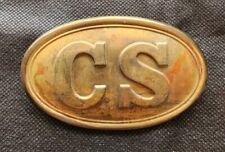 CS Confederate VINTAGE Repo Cartridge Box Plate