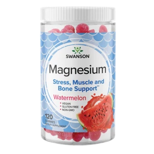 Swanson Magnesium Gummies - Watermelon 100 mg 120 Gummies - Picture 1 of 6