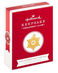 2018 HALLMARK - EIN GLITZERNDES GESCHENK FÜR SIE - KOC MITGLIED EXKLUSIV - NEUWERTIG IN BOX - Bild 1 von 4