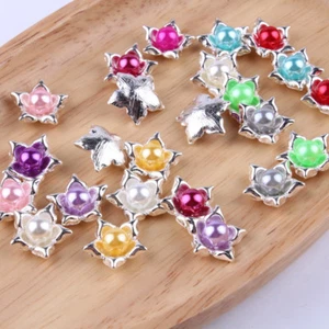 40pcs Metal Rhinestone Buttons Bling Alloy Crystal Flatback Buttons for Wedding - Picture 1 of 7
