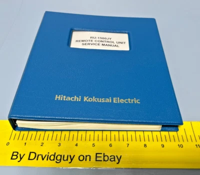 Hitachi Model RU-1500JY Remote Control Unit Service Manual - Image 1 of 3