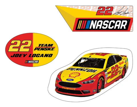 NASCAR #22 Joey Logano 3 PC Magnet Set-NASCAR Magnet Set Cover