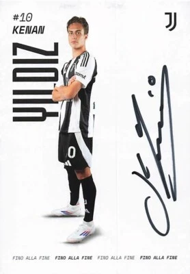 KENAN YILDIZ HAND SIGN SIGNED AUTOGRAPH CARD JUVENTUS TURIN WITH PROOF 6362 H UH - Bild 1 von 3
