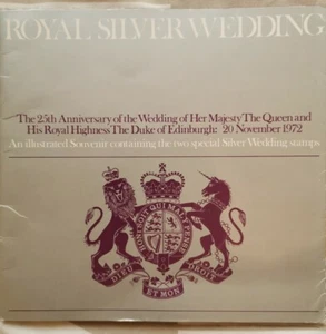 1972 Royal Silver Wedding Souvenir Book Presentation mint decimal stamp Queen - Picture 1 of 5