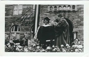 PEARL BAILEY HANDSIGNIERTES AUTOGRAMM BILD ABSCHLUSS ERHALTEN GEORGETOWN UNIV. - Bild 1 von 4