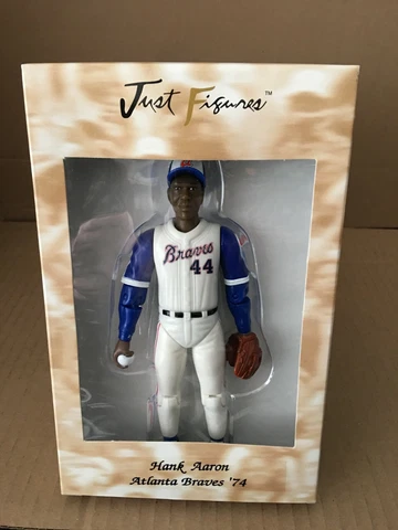 1999 Just Figures Hank Aaron Atlanta Braves 1974 Figure NEW IN BOX Cover