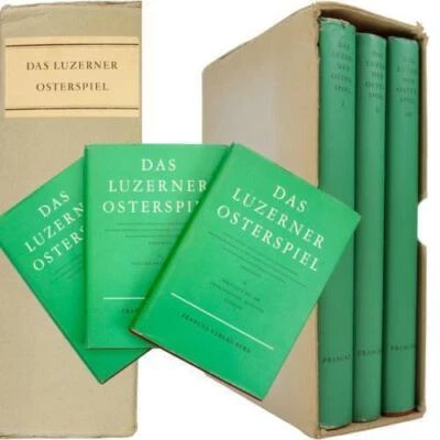 SWISS MEDIEVAL PLAYS LUCERNE LUZERNER OSTERSPIEL EASTER 3V SET GERMAN TEXT 1597  - Image 1 of 4