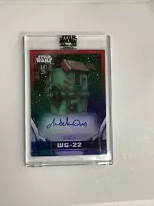 1/1 Star Wars Signature Series 2021 Red Auto A-A2 Annabelle Davis WG-22 - Picture 1 of 2