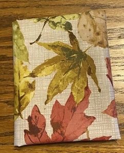 Fat Quarter Large Fall Leaves On Gray Thanksgiving Cotton Quilt Fabric - Picture 1 of 2