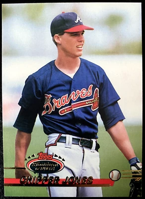 Chipper JONES 1993 Topps Stadium Club #638 Atlanta Braves - Image 1 of 2