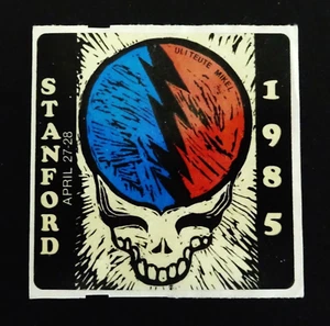Grateful Dead Sticker 1985 Stanford Frost 4/27/85 4/28/85 Mikel Dave's Picks 49 - Picture 1 of 12