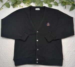 Suéter cárdigan negro manga larga Izod de colección talla L - Imagen 1 de 8