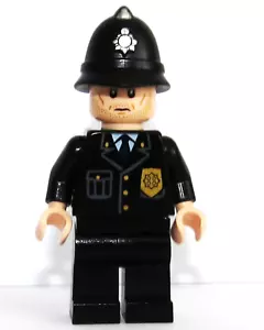 Lego Police Policeman Minifigure Officer Constable Man Flesh Skin Stubble Beard - Picture 1 of 2