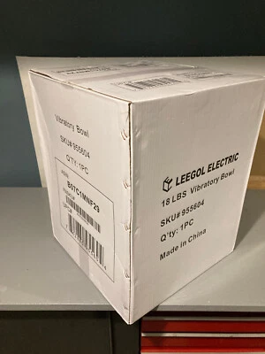 Vaso vibratorio eléctrico Leegol de 18 libras para pulir metal Foto 1 de 4