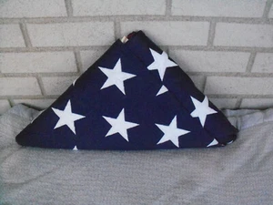 Amerikanische Flagge Hergestellt in den USA 9 Fuß 5 Zoll x 5 Fuß North Bay Industries - Bild 1 von 4