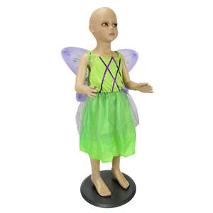 Mädchen Feen Kostüm mit Flügel / Karneval Fasching Kinder Elfen Kleid 122-128 - Bild 1 von 2