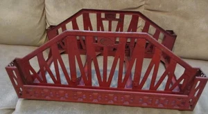 LIONEL #280 STANDARD GAUGE BRIDGE 14" LONG (RED) - Picture 1 of 6