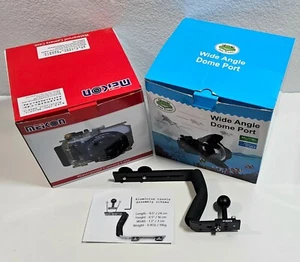 Meikon 40m/130ft Underwater Housing for Sony A7II & Wide angle Dome WA005-E - Picture 1 of 11