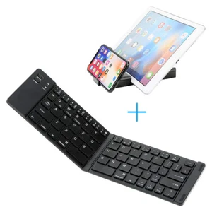 Folding Metal Bluetooth Foldable Keyboard Mini Bluetooth Wireless - Picture 1 of 8