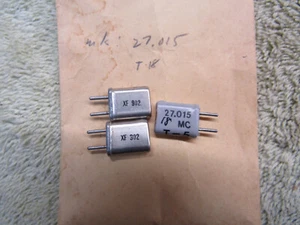 (3) Vintage Amateurfunk Kristall 27,015 MHz Miniatur - Bild 1 von 3