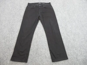 7 For All Mankind Pants Mens 30 Black Denim Jeans Outdoors Pocket Straight 30x27 - Picture 1 of 17
