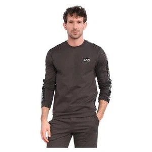 EMPORIO ARMANI 7 EA7 TRAIN LOGO TAPE CREW FELPA UOMO - Foto 1 di 2