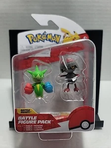 Jazwares Pokemon Figura de Batalla Paquete de 2 ROSELIA & PAWNIARD 2" Figura de Acción NUEVO - Imagen 1 de 2