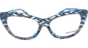 New ALAIN MIKLI A01346M 1341 52mm Cat Eye Women's Eyeglasses Italy - Picture 1 of 12