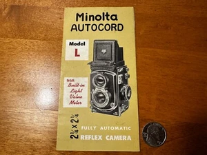 Minolta Autocord Model L Twin Spiegelreflexkamera - Slim Prospekt - Original - Top - Bild 1 von 2