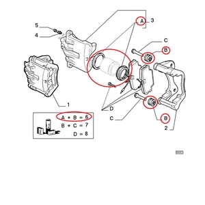 KIT REVISIONE PINZA FRENO ANTERIORE FIAT CROMA - LANCIA KAPPA ORIGINALE 9946234 - Imagen 1 de 1