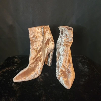 Ботинки на лодыжку Jessica Simpson Crashed Velvet Mauve 7,5 - Изображение 1 из 4