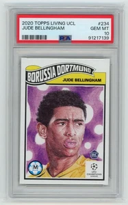 Topps Living UEFA Champions League 2020 Jude Bellingham RC PSA 10 Borussia - Imagen 1 de 2