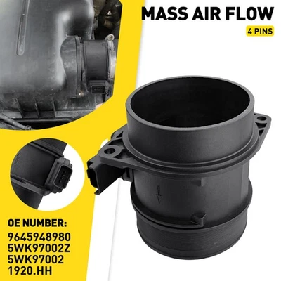 Mass Air Flow Sensor 9645948980 For Peugeot 307 3008 308 4007 5008 607 Expert 1x - Image 1 of 4