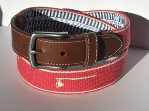 JT Spencer Embroidered Sailing Belt Size 36 - Picture 1 of 3