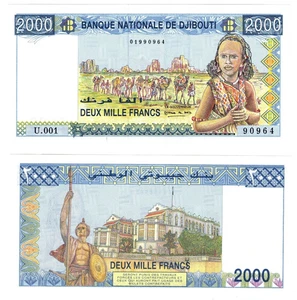 RARA banconota GIBUTI 2000 1997 serie P40 UNC rara "Banca Nazionale" - Foto 1 di 1
