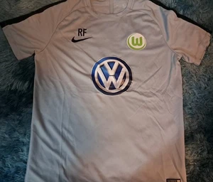 VFL WOLFSBURG NIKE TRAINING WORN JERSEY TRIKOT CAMISETA MAILLOT ! - Picture 1 of 14